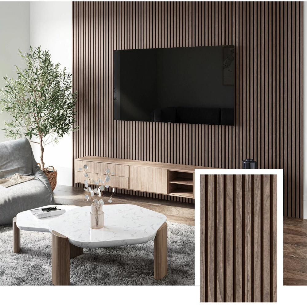Acoustic™ Professional Acoustic Slat Panel — Natural Oak (2.7 × 1.10 m)